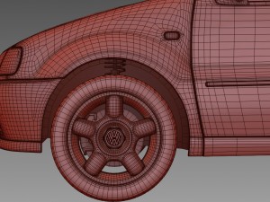 volkswagen polo 6n 96-99 Model 3D