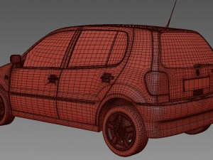 volkswagen polo 6n 96-99 Model 3D