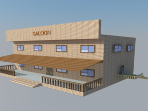 wild west saloon 3D Модель