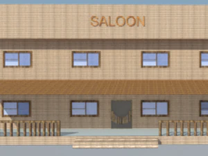 wild west saloon 3D Model