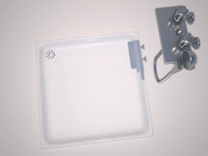 plato de ducha y grifo Modelo 3D