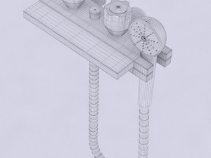 shower tray and tap 3D Model