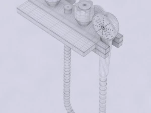 shower tray and tap 3D Model