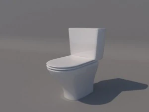 toilettes low poly Modèle 3D