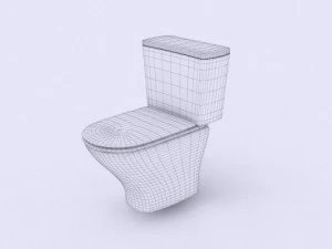 toilet low poly 3D Model