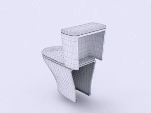 toilet low poly 3D Model