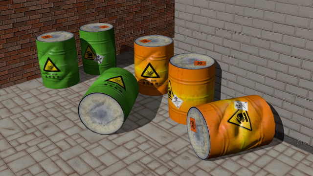 barrel low poly 3D मॉडल .c4d .max .obj .3ds .fbx .stl .blend 