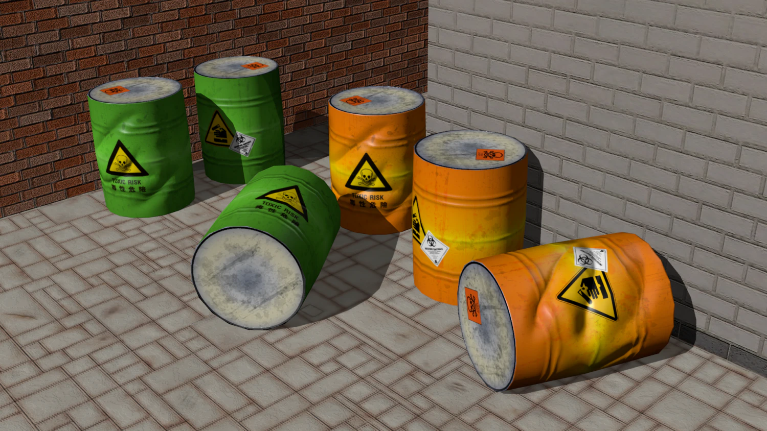 barrel low poly 3D Model .c4d .max .obj .3ds .fbx .stl .blend 