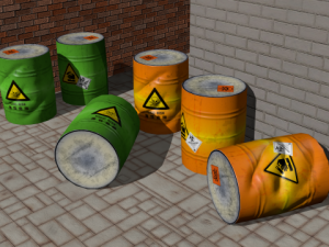 barrel low poly 3D Model