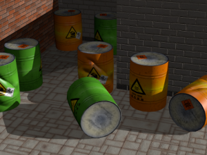 barrel low poly 3D मॉडल