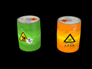 barrel low poly 3D मॉडल