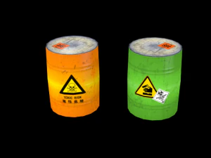 barrel low poly 3D Model