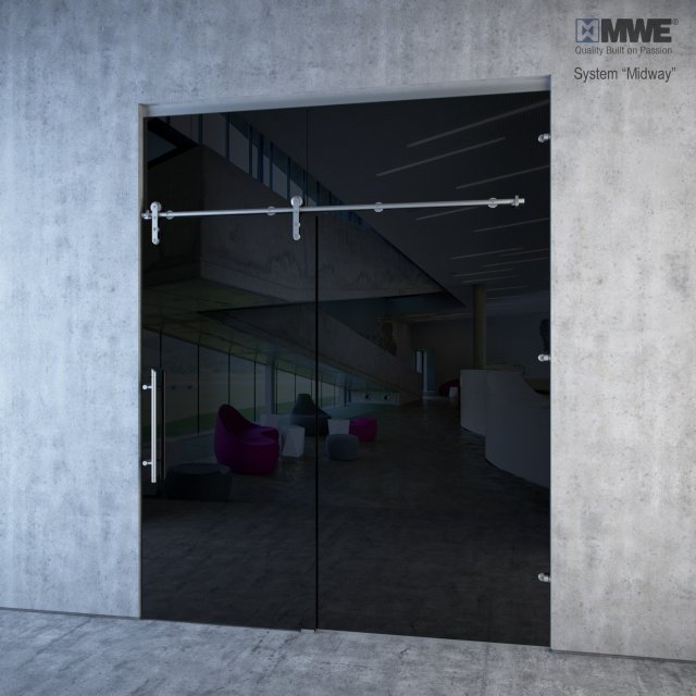 mwe midway sliding door system Modelo 3D .c4d .max .obj .3ds .fbx .stl .blend 