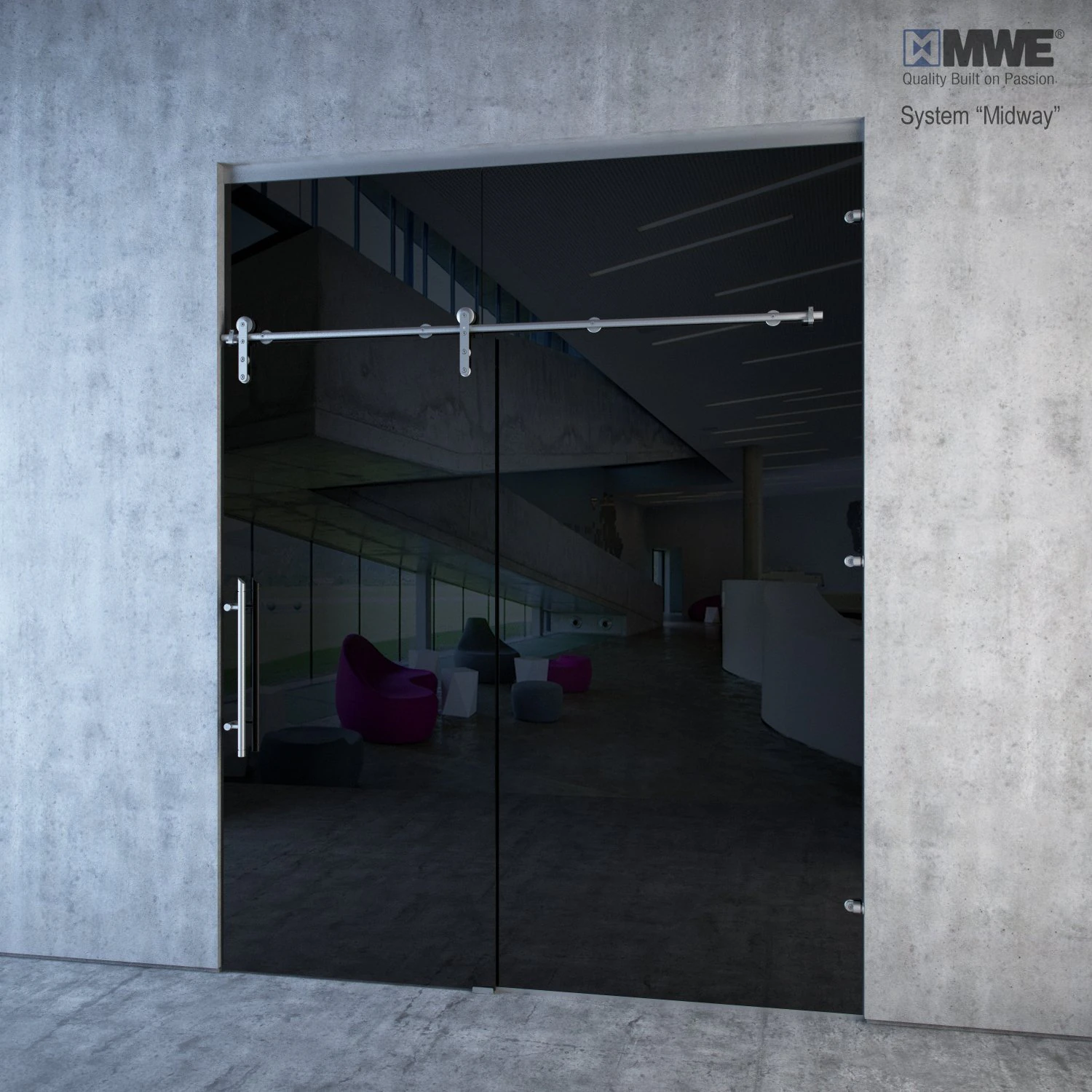 mwe midway sliding door system 3D Model .c4d .max .obj .3ds .fbx .stl .blend 