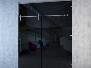 mwe midway sliding door system Modelo 3D