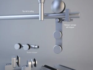 mwe midway sliding door system 3D Model