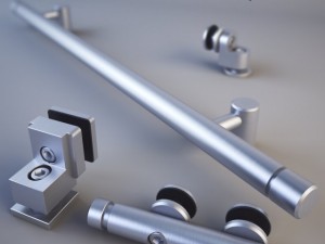 mwe midway sliding door system Modelo 3D