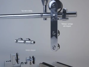 mwe midway sliding door system 3D Model