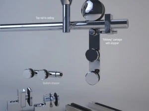 mwe midway sliding door system 3D Model
