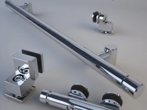 mwe midway sliding door system 3D Model