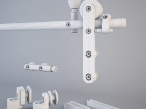 mwe midway sliding door system Modelo 3D