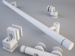 mwe midway sliding door system Modelo 3D