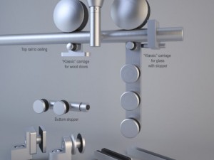 mwe klassic sliding door system Modelo 3D