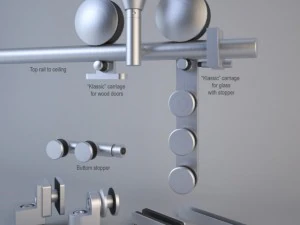 mwe klassic sliding door system 3D Model
