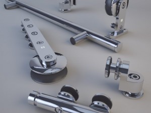 mwe klassic sliding door system Modelo 3D