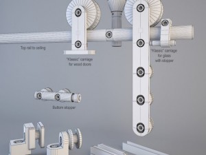 mwe klassic sliding door system Modelo 3D
