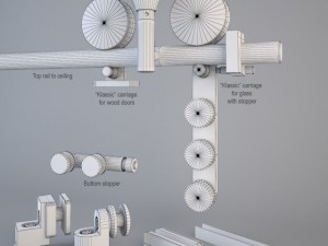 mwe klassic sliding door system Modelo 3D