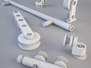 mwe klassic sliding door system Modelo 3D