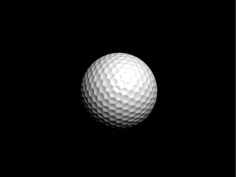 golfball 3D Model .c4d .max .obj .3ds .fbx .stl .blend 