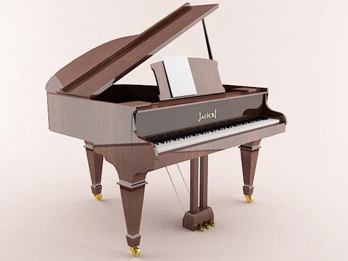 grand piano 3D Model .c4d .max .obj .3ds .fbx .stl .blend 