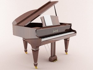 grand piano 3D-Modell