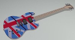 guitar 3D Model .c4d .max .obj .3ds .fbx .stl .blend 