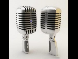 metallic microphone 3Dモデル