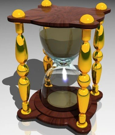 hourglass 3D Model .c4d .max .obj .3ds .fbx .stl .blend 