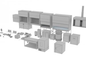 laboratory equimnets 3D Model