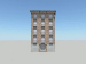 ゲーム対応の建物 3Dモデル