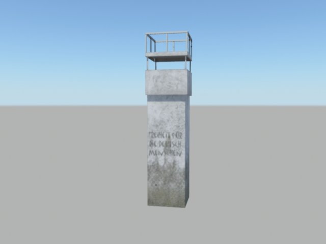 guard tower 3D Model .c4d .max .obj .3ds .fbx .stl .blend 