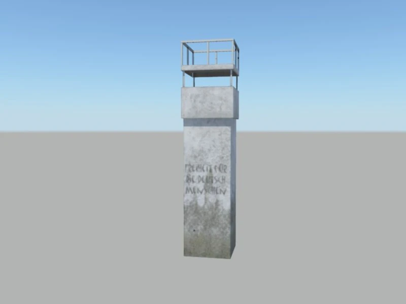 guard tower 3D Model .c4d .max .obj .3ds .fbx .stl .blend 
