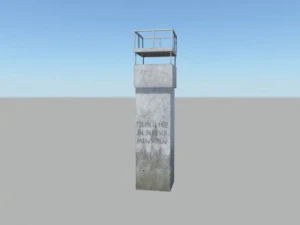 監視塔 3Dモデル