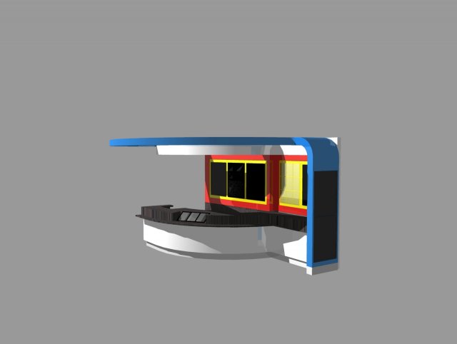 tatts kiosk 3D Model .c4d .max .obj .3ds .fbx .stl .blend 