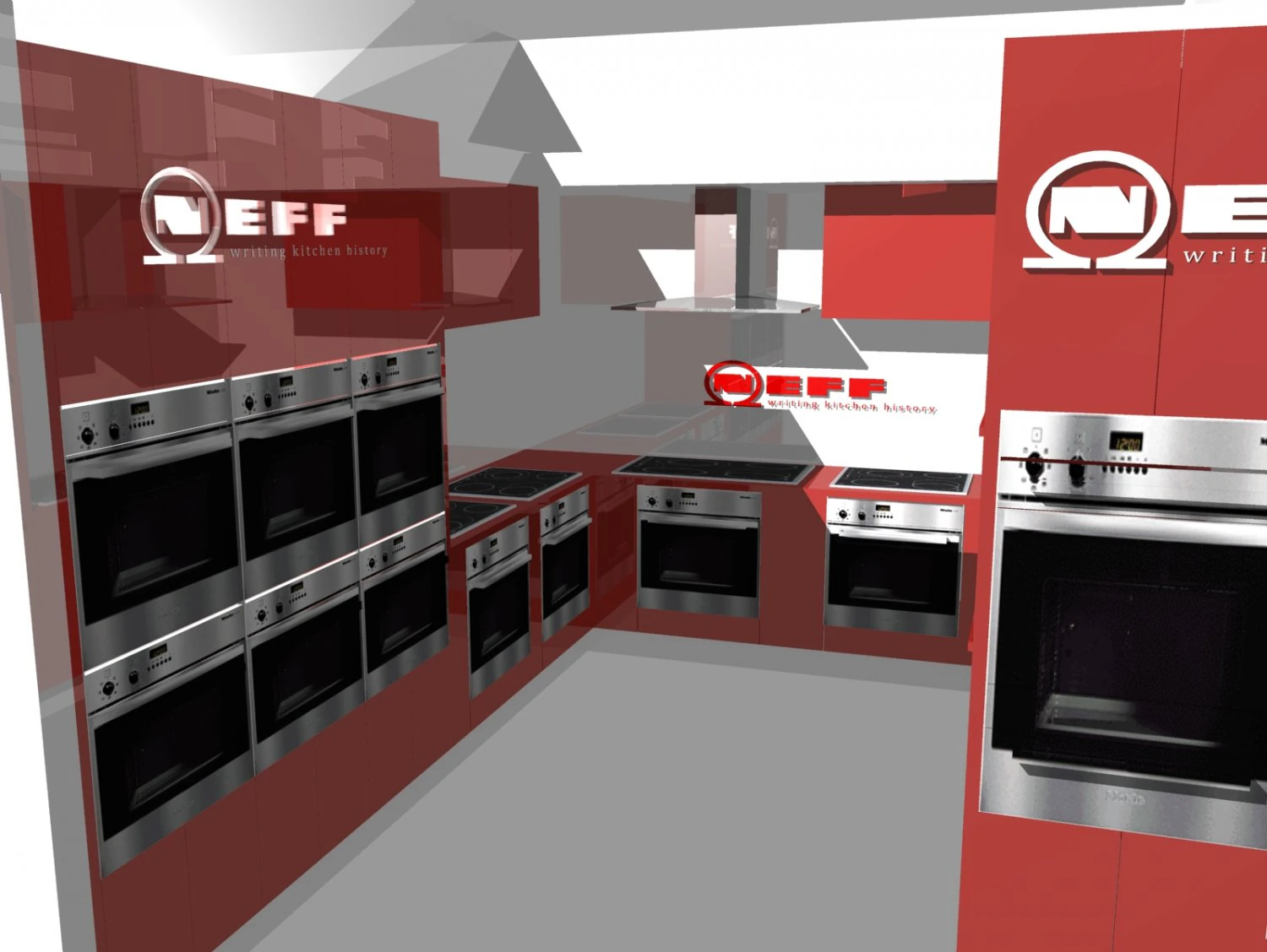 neff kitchen 3D Model .c4d .max .obj .3ds .fbx .stl .blend 