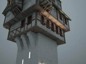 medieval building 3D-Modell