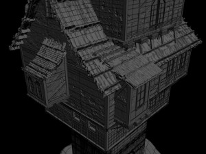 medieval building 3D 모델