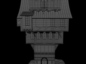 medieval building 3D 모델