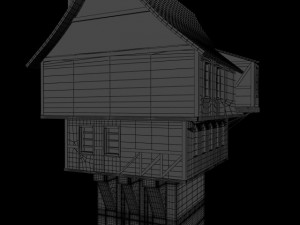 medieval building 3D 모델