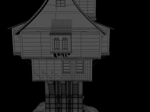 medieval building 3D 모델